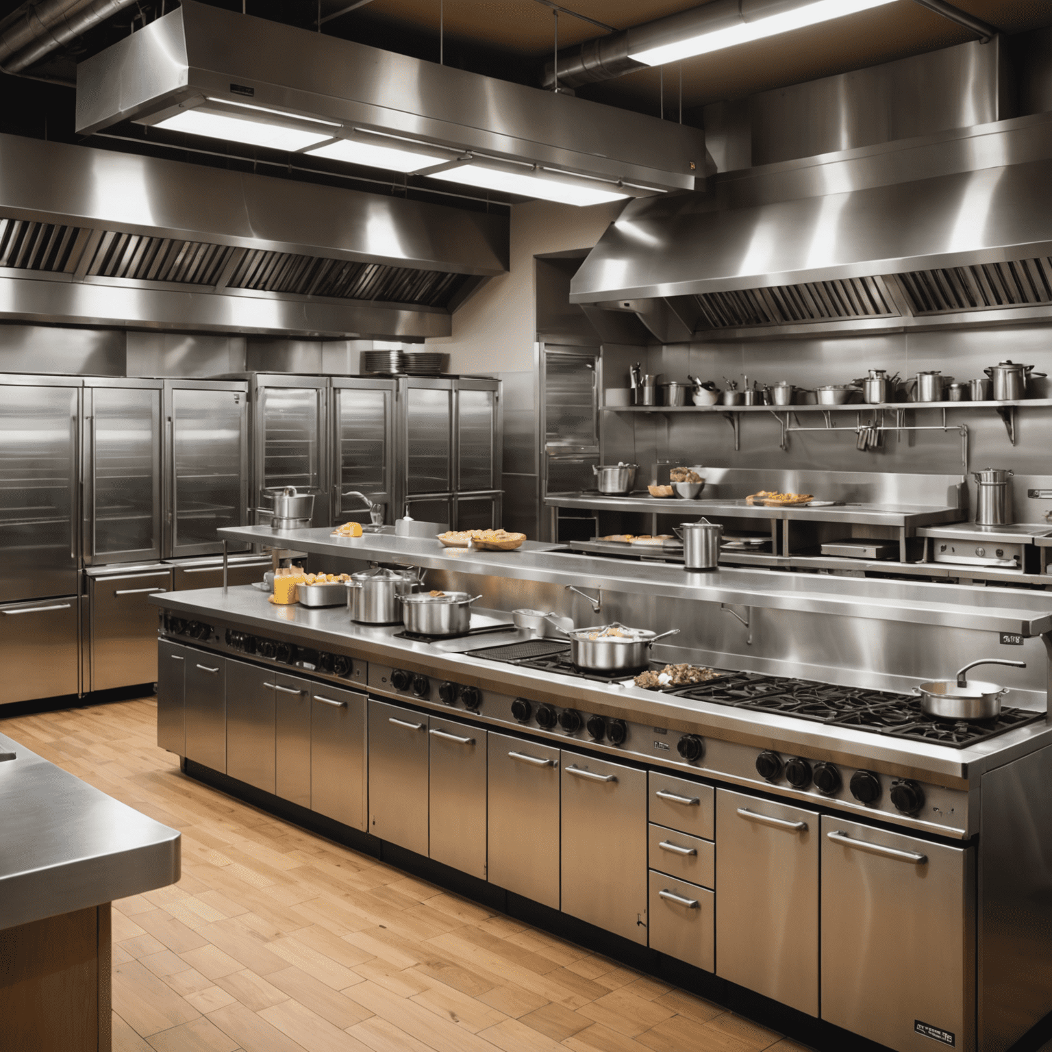 Sustainable restaurant equipment including energy-efficient appliances and recycling systems